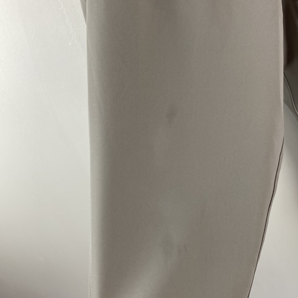 Lululemon Stretch High Rise Pant 7/8 Length Pockets Drawstring Grey Size 14 - Picture 15 of 16